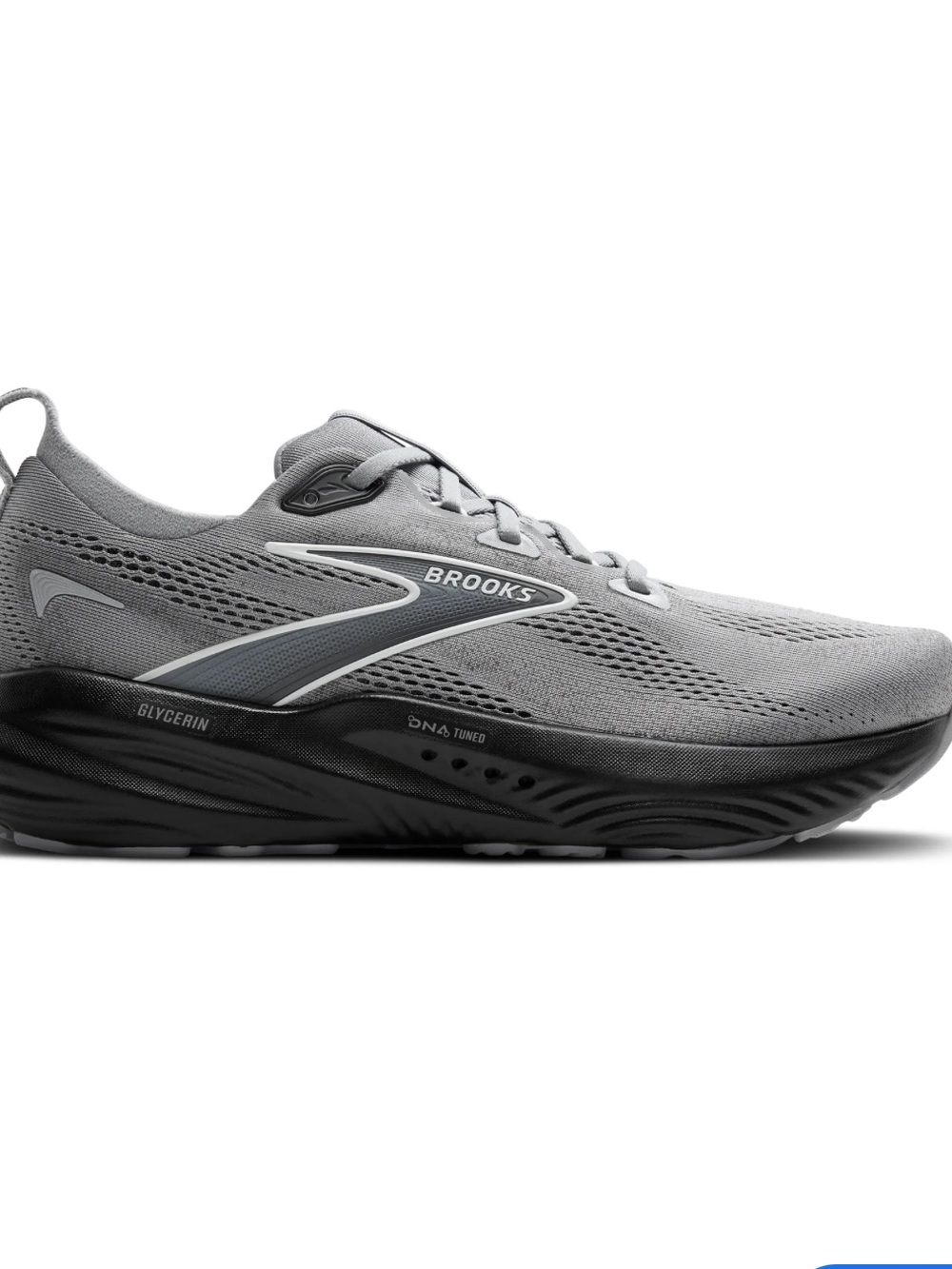 Brooks Glycerin 22 Mens Running Shoes Grey Black 1104451D078 Size 9.5
